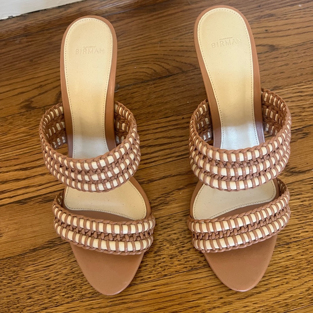 Alexandre Birman Woven Emmy Leather Heels
